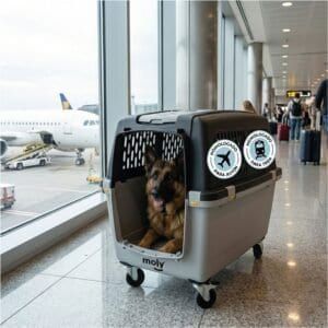 transportín gulliver iata n.º 7 | transportín aprobado para avión para perros grandes medidas de 102 x 72 x 76 cm