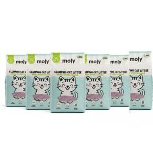 arena para gatos tofu ecológica lavanda 2,8 kg (8,4 l) | biodegradable, aglomerante y natural