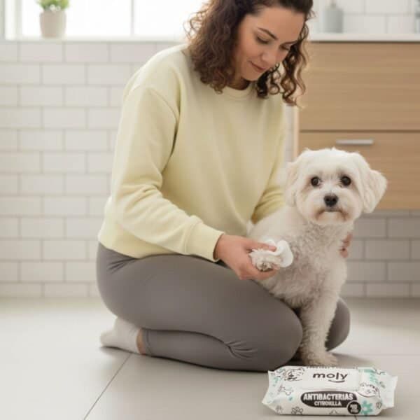 toallitas higiénicas con bactericida y repelente antiparasitario | limpieza y protección diaria – moly