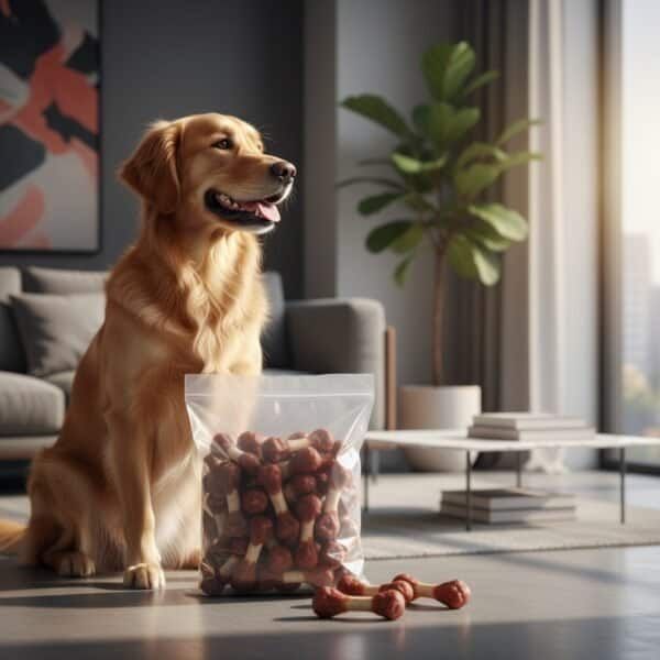 huesitos enrollados con pollo natural 1 kg moly | snack en granel para perros con soja y almidón | alta palatabilidad