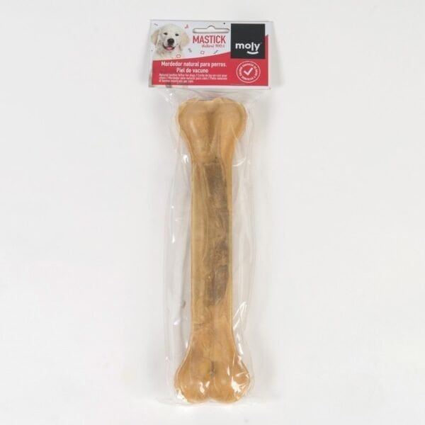 Hueso de masticación duradera y natural para perros medianos grandes, 32 cm, cuidado y entretenimiento para mascotas.
