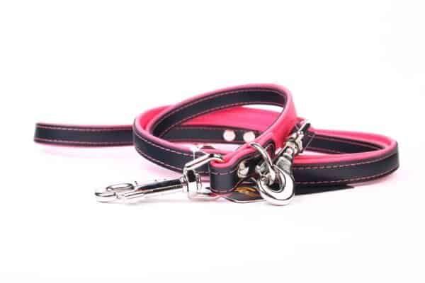 Correa de piel de lujo para mascotas, 220 cm, resistente y elegante, ideal para paseos seguros.