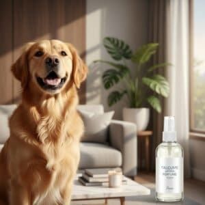 perfume aroma talco 125 ml moly | fragancia suave y duradera para perros con piel sensible