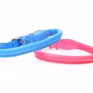 Collar de piel para mascotas, tamaño 40 cm, resistente y cómodo, ideal para perros de tamaño mediano y grande.