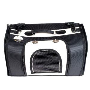 transportín nylon prestige 43×25×29 cm | bolsa de transporte cómoda y segura para perros y gatos – moly