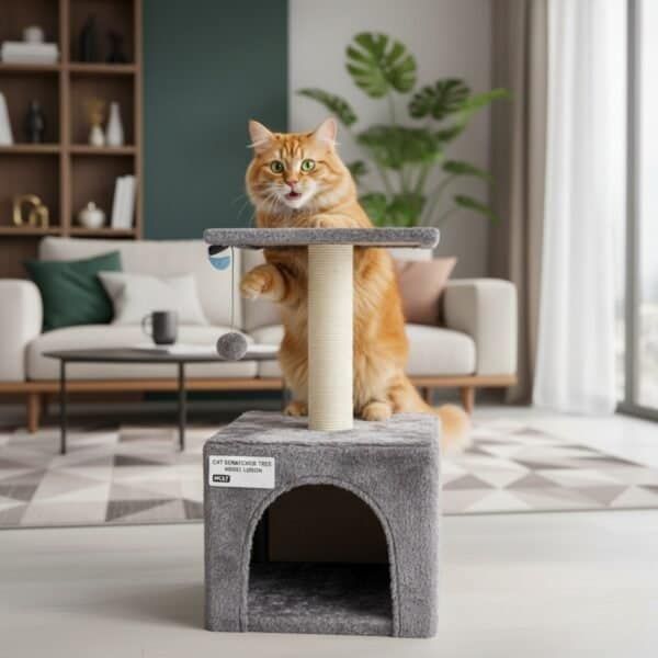 arbol rascador gato modelo lisboa 35*35*62 cm
