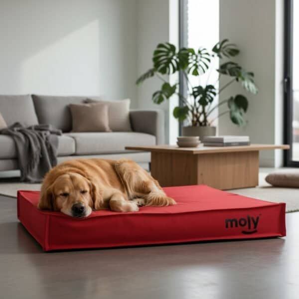 colchon waterproof rojo t 3 105x95x10