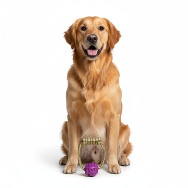 mordedor tpr redondo collection dior pet moly | juguete resistente y elegante para perros