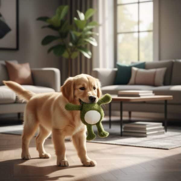 peluche ranita para perros 20 cm moly | juguete suave con sonido y súper adorable
