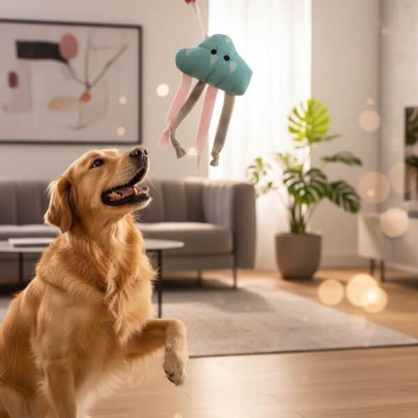 juguete nube para perros raza pequeña 10 cm moly | mordedor suave y resistente para perros pequeños