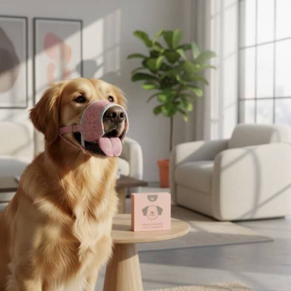bozal deluxe moly salmón talla s | suave, ajustable y transpirable para perros pequeños