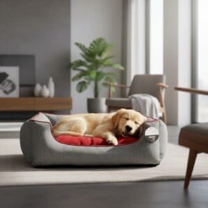 cuna rect. waterproof rojo t 3 75*63*24