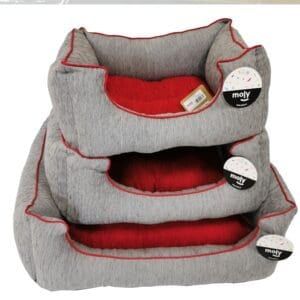 cuna rect. chenilla gris t 3 75*63*24