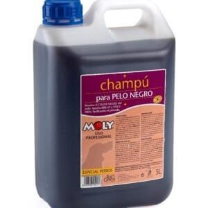 Champú para perros pelo negro, realza el color, brillo y vitalidad del pelaje oscuro en mascotas.