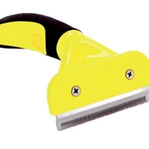 Rastrillo para eliminar pelo muerto en mascotas, herramienta profesional para deslanado.