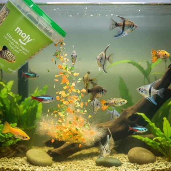 moly goldfish color granulado 75 grms /365 ml