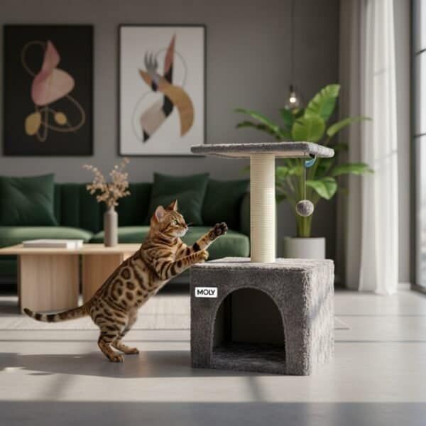 arbol rascador gato modelo lisboa 35*35*62 cm