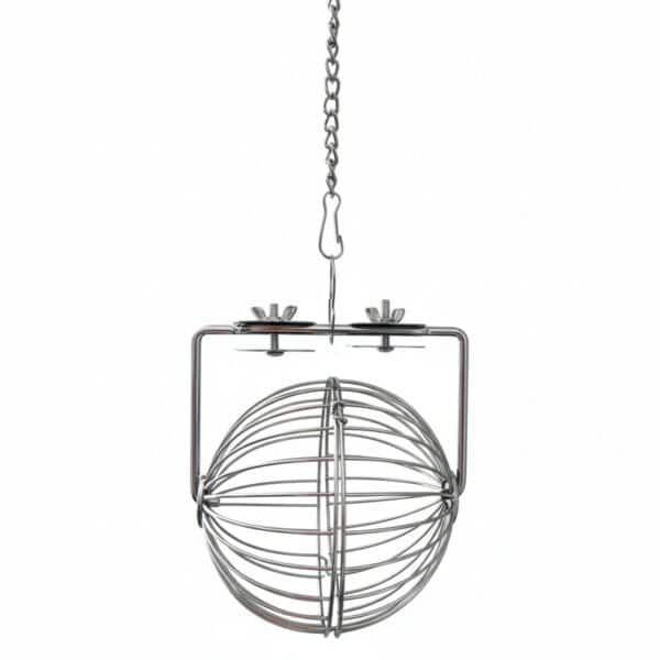 bola de heno metalica roedor 15 cm