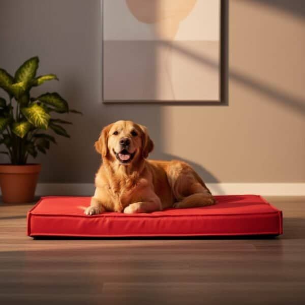 colchon waterproof rojo t 1 80x60x10