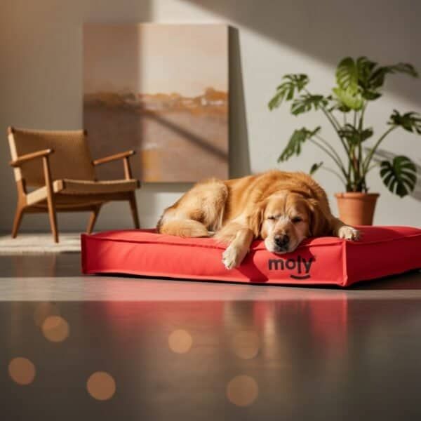 colchon waterproof rojo t 3 105x95x10