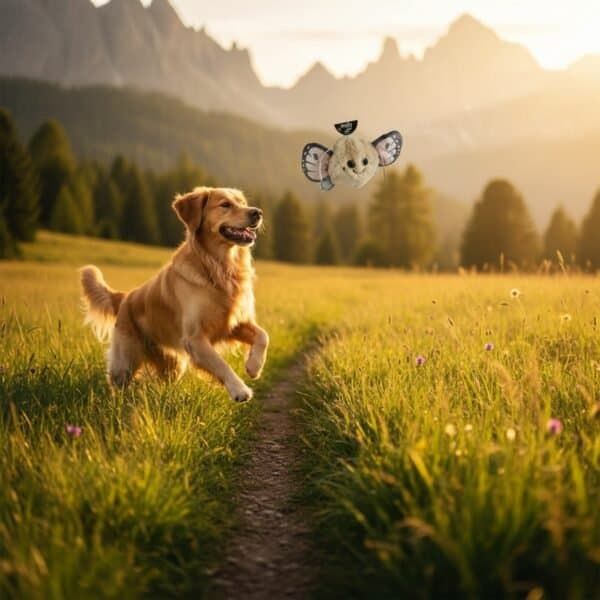 juguete para perros butterfly 10 cm moly | mordedor pequeño y resistente para juego activo