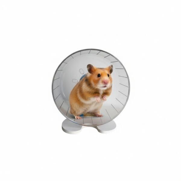 ruleta hamster con soporte 25*13*27.5 cm