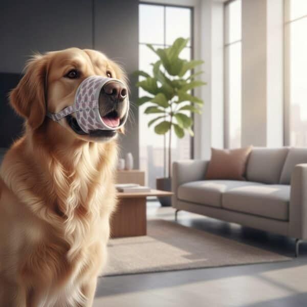 bozal deluxe corazones talla s moly | suave, ajustable y transpirable para perros pequeños