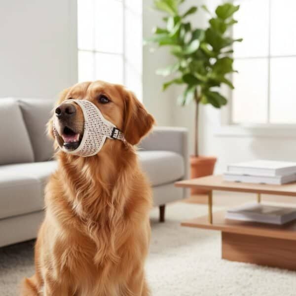 bozal deluxe topitos talla s moly | suave, transpirable y ajustable para perros pequeños
