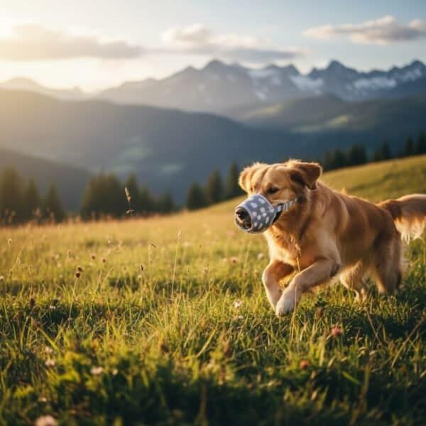 bozal deluxe nubes talla s moly | suave, ajustable y transpirable para perros pequeños