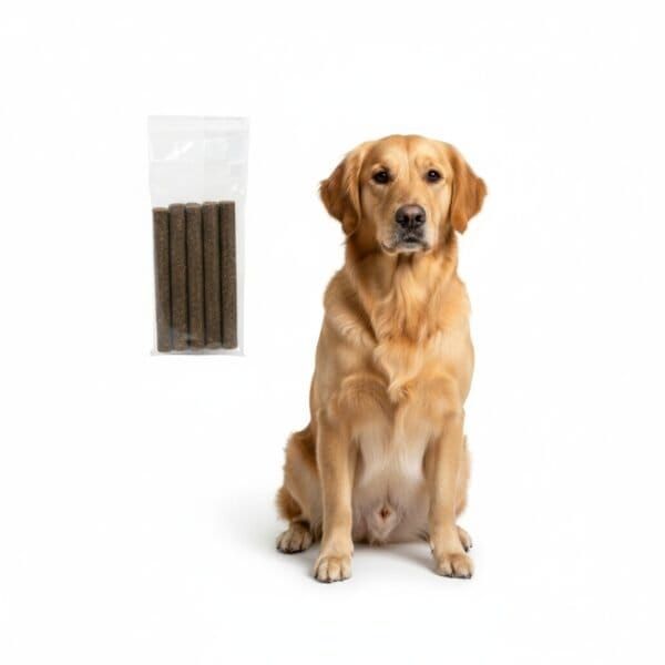 snacks de buey en barritas 50 g moly | premio natural y sabroso para perros