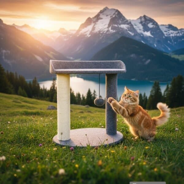 arbol rascador de gato modelo suiza 40*30*43 cm