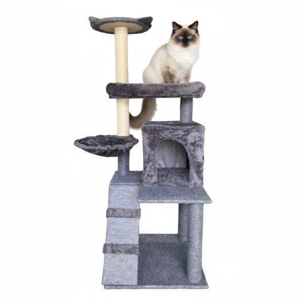arbol rascador gato modelo paris 49x49x132 cm