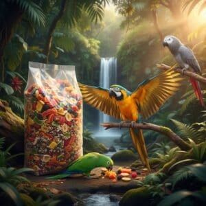 loros supreme fruit deli nature 15 kg | con frutas naturales | alimentación completa y equilibrada para loros y cotorras
