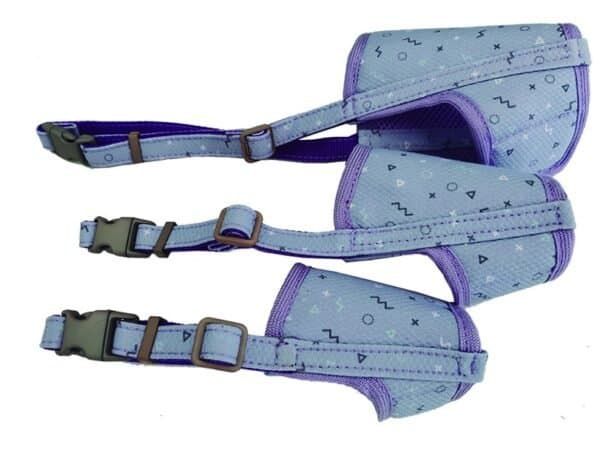 bozal deluxe moly lila talla s | suave, transpirable y ajustable para perros pequeños
