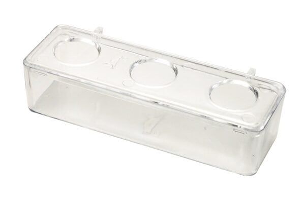 comedero profesional 3 huecos 18 cm.