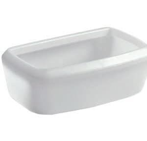 Comedero y bebederero trasparente Gulliver Pequeño para mascotas, ideal para comida y agua.