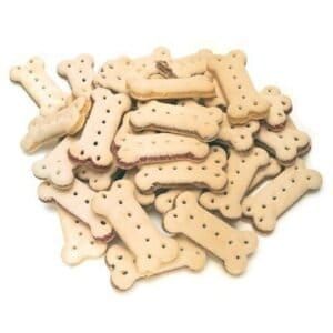 Galletas de perro en granel, crujientes y rellenas, ¡perfectas para premiar a tu perro!.