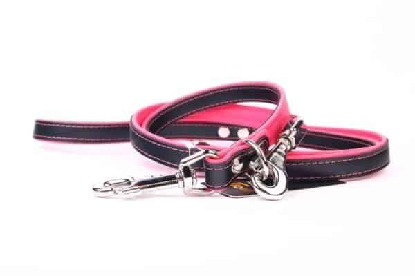 Correa de piel de lujo para perros, 220 cm, resistente y elegante. Ideal para paseos cómodos.