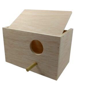 nido agapornis horizontal madera 22,5x14x14
