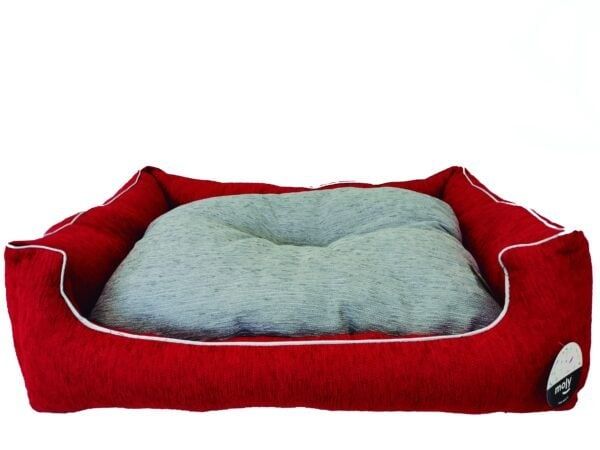 cuna rect. chenilla roja t 4 87*70*24