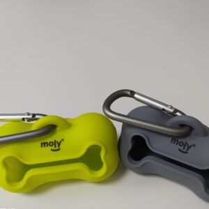 dispensador de bolsitas de silicona moly | ligero, moderno, flexible y cómodo para paseos