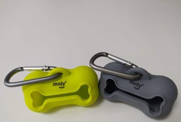 dispensador de bolsitas de silicona moly | ligero, moderno, flexible y cómodo para paseos