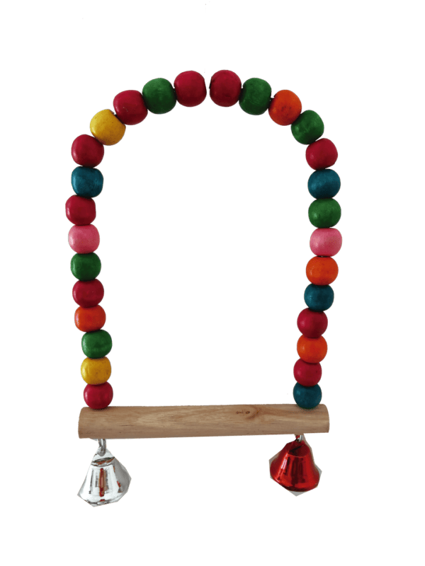 columpio interactivo c/sonido arco madera colores
