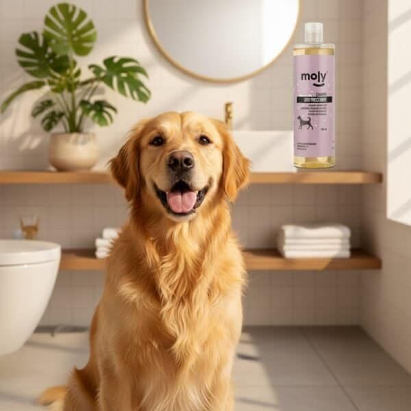 champú uso frecuente 500 ml moly | limpieza suave y diario para todo tipo de perros