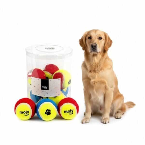 exp. 10 pelotas tenis c/huellas 6.5cms