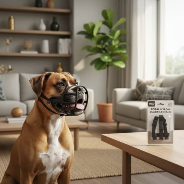 bozal de nylon para boxer n.º 8 (31,5 cm) | ajuste seguro y cómodo – moly