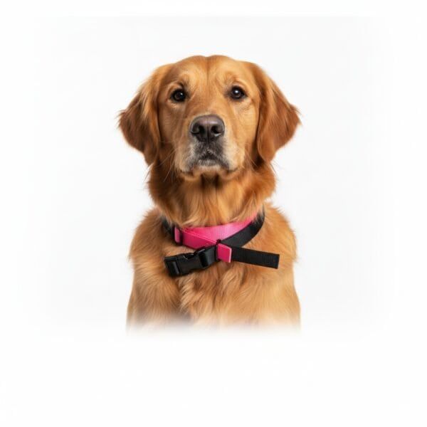 collar nylon liso 40 65cm x 2,5cm