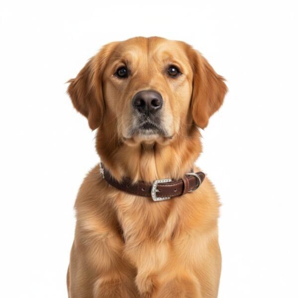 collar cuero perrito 50x2,5 cm