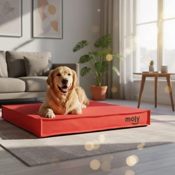 colchon waterproof rojo t 1 80x60x10