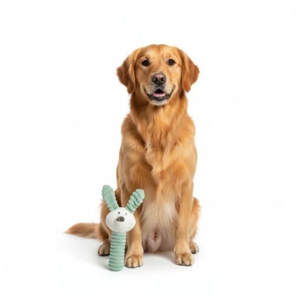 peluche rabbit para perros 26 cm moly | juguete suave con sonido, resistente y súper divertido